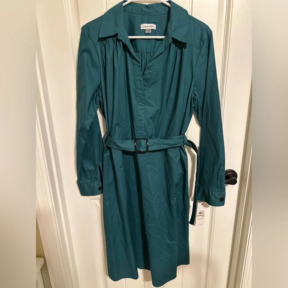 🆕 Calvin Klein Dress with Belt - Picture 1 of 4